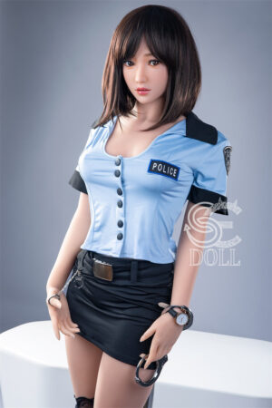 Wunderschöne Polizistin Asian Sex Doll Cosplay